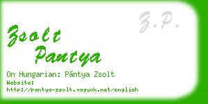 zsolt pantya business card